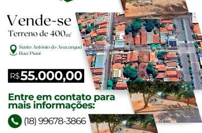 vende se terreno em santo Antônio do aracangua